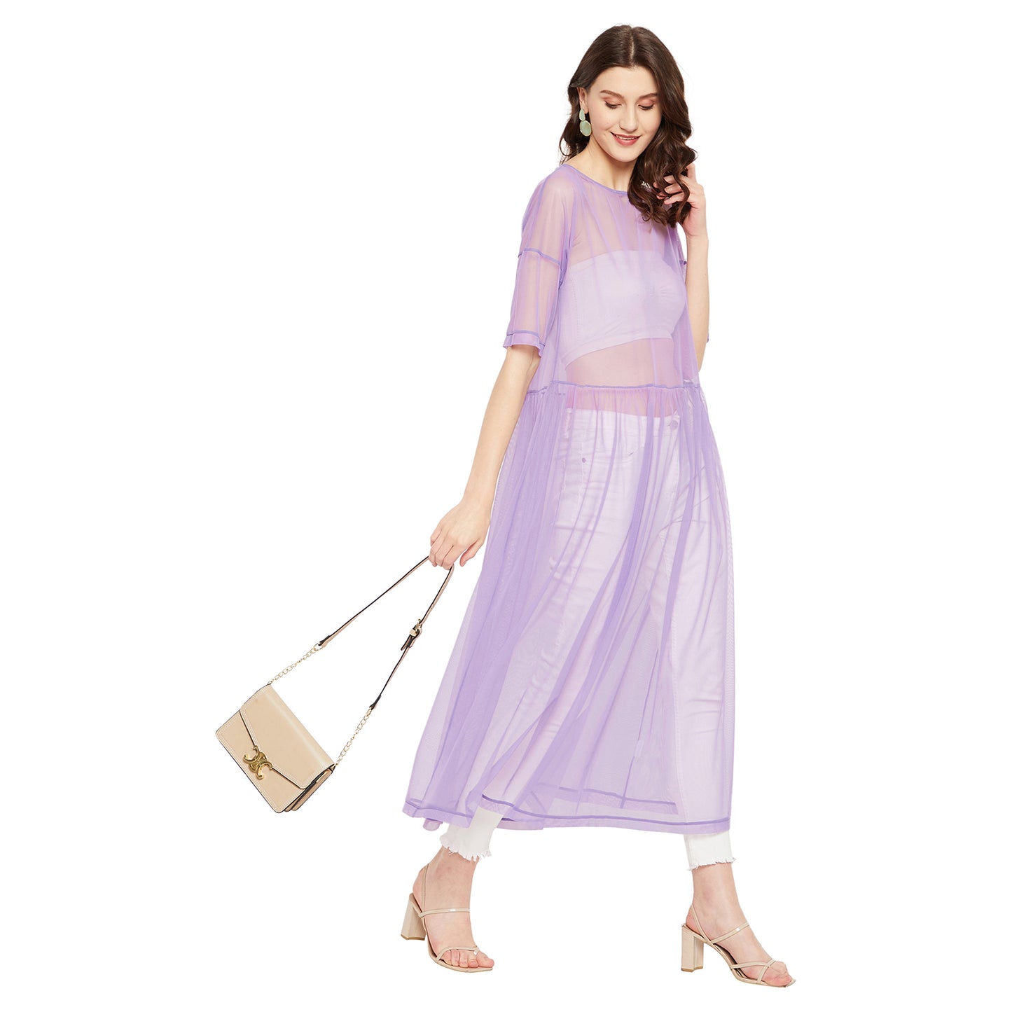 LY2 Sheer Lilac Tulle Dress