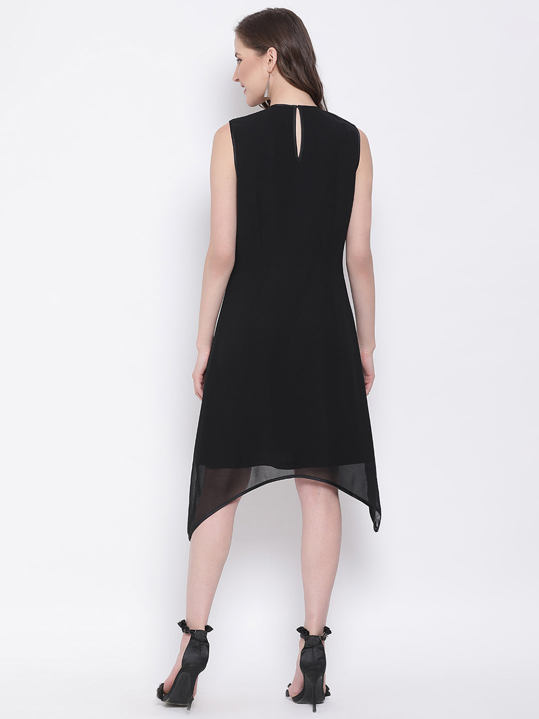 LY2 Embellish Detail Asymmetric Dress